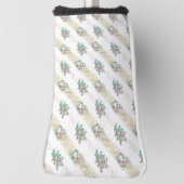 ヴィンテージバラパターン – ゴルフヘッドカバー (回転90)