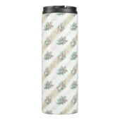 ヴィンテージバラパターン – サーマルタンブラー タンブラー (裏面)