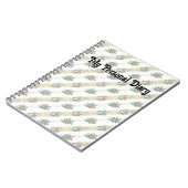 ヴィンテージバラパターン – ノートブック (左側)