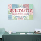 ヴィンテージバラパッチワークキルトキルティングクラフトショー 横断幕 (トレードショー)