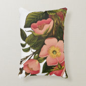 ヴィンテージバラビューティフルピンクボタニカル アクセントクッション (正面(垂直))