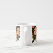 ヴィンテージバラビューティフルピンクボタニカル エスプレッソカップ (裏面)