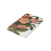 ヴィンテージバラビューティフルピンクボタニカル バスマット (アングル)