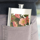 ヴィンテージバラビューティフルピンクボタニカル フラスク (インサイチュ)