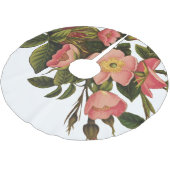 ヴィンテージバラビューティフルピンクボタニカル ブラッシュドポリエステルツリースカート (アングル)