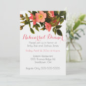 ヴィンテージバラビューティフルピンクボタニカル 招待状 (スタンド正面)