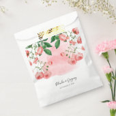 ヴィンテージバラピンクフローラボ結婚タニック フェイバーバッグ (封をした状態)