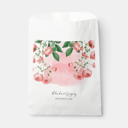 ヴィンテージバラピンクフローラボ結婚タニック フェイバーバッグ (正面)