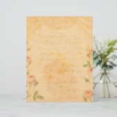 ヴィンテージバラフローラスタイルスクラップブック紙 (スタンド正面)