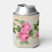 ヴィンテージバラフローラタイル 缶クーラー (缶正面)