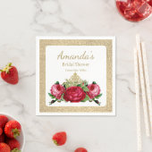 ヴィンテージバラフローラブライダルシャワーパーティー スタンダードカクテルナプキン (インサイチュ)