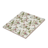 ヴィンテージバラフローラルパターンシャビーシック タイル (側面)