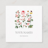 ヴィンテージバラフローラ名刺 スクエア名刺 (正面)