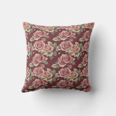 ヴィンテージバラフローラ装飾用クッション クッション (裏面)