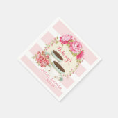 ヴィンテージバラブライダルシャワーティーナプキンス スタンダードカクテルナプキン (角)