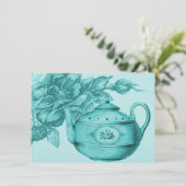 ヴィンテージバラブライダル茶 招待状 (スタンド正面)