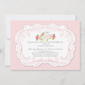 ヴィンテージバラベビーシャワーティーパーティの招待状 招待状 (正面)