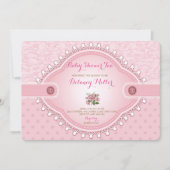 ヴィンテージバラベビーシャワーティーパーティの招待状 招待状 (正面)