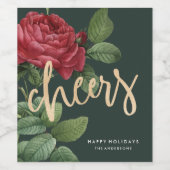 ヴィンテージバラホリデー応援ワインラベル ワインラベル (シングルラベル)