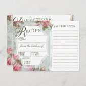 ヴィンテージバラレシピカード ポストカード (正面/裏面)