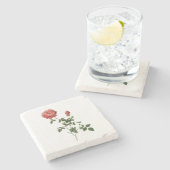 ヴィンテージバラヴィンテージ花友の母ギフト ストーンコースター (横)