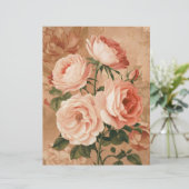 ヴィンテージバラ両面スクラップブック紙 (スタンド正面)