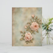 ヴィンテージバラ両面スクラップブック紙 (スタンド正面)