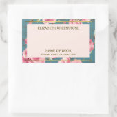 ヴィンテージバラ作家署名蔵書票 長方形シール (バッグ)