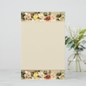 ヴィンテージバラ個人 便箋 (スタンド正面)