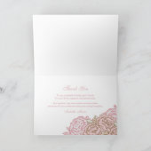 ヴィンテージバラ写真ありがとう サンキューカード (内部)