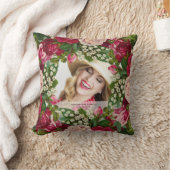 ヴィンテージバラ写真ギフト – 任意の大事な行事 – 編集文字 クッション (ブランケット)