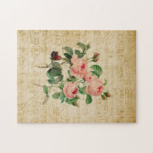 ヴィンテージバラ及び楽譜ジグソーパズル ジグソーパズル (横)