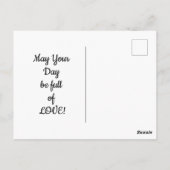 ヴィンテージバラ及び鳥 ポストカード (裏面)