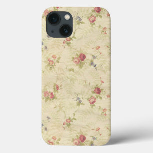 ヴィンテージバラ古い動揺して生地パターン iPhone 13ケース