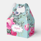 ヴィンテージバラ名前をカスタムするギフト、お気に入りの箱 フェイバーボックス (正面サイド)