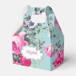 ヴィンテージバラ名前をカスタムするギフト、お気に入りの箱 フェイバーボックス