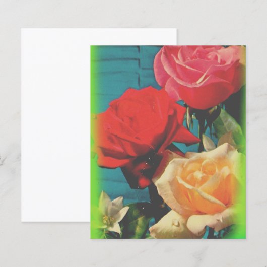 ヴィンテージバラ固定 (正面/裏面)