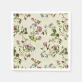 ヴィンテージバラ庭園の結婚式ナプキン スタンダードカクテルナプキン (正面)