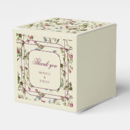 ヴィンテージバラ庭園の結婚式優遇箱 フェイバーボックス