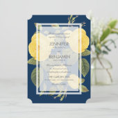 ヴィンテージバラ庭園の結婚式招待状 招待状 (スタンド正面)