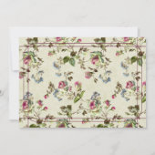 ヴィンテージバラ庭園の結婚式 セーブザデート (裏面)