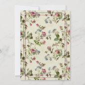 ヴィンテージバラ庭園の結婚式 セーブザデート (裏面)