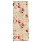 ヴィンテージバラ抱き枕用ワインボトル ワインギフトバッグ (裏面)