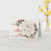 ヴィンテージバラ抽象芸術フレーミング カード (黄色い花)