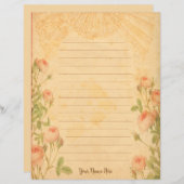 ヴィンテージバラ文具 (正面/裏面)