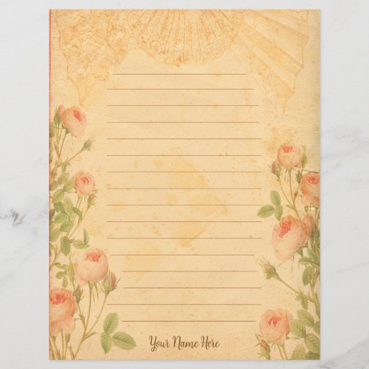 ヴィンテージバラ文具 (正面)