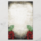 ヴィンテージバラ文房具 便箋 (正面)