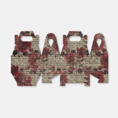 ヴィンテージバラ新聞社タイポグラフィ フェイバーボックス (折り畳みなし)