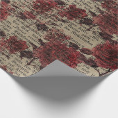 ヴィンテージバラ新聞社タイポグラフィ ラッピングペーパー (角)