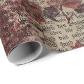 ヴィンテージバラ新聞社タイポグラフィ ラッピングペーパー (ロールコーナー)